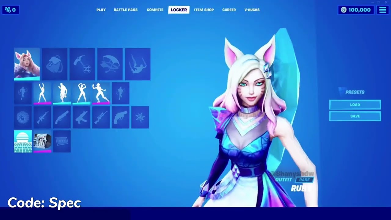 K/DA ALL OUT Ahri Skin! Fortnite x League of Legends
