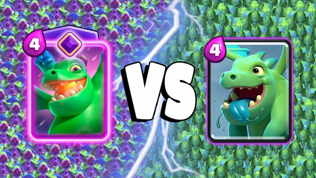 EVOLVED BABY DRAGON vs BABY DRAGON &ndash; Clash Royale Challenge