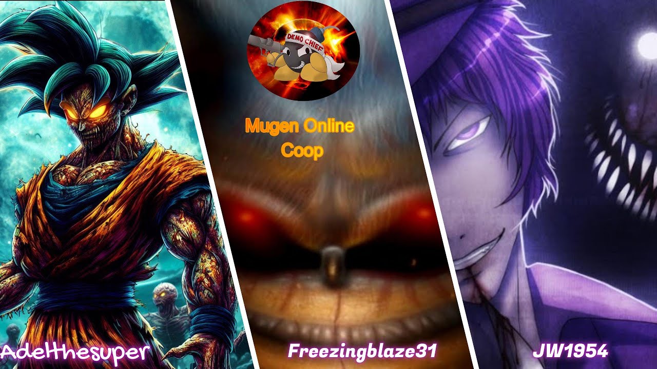 💣Mugen Online Coop : Horror Special !!!! #mugenjus  (Downloads)😁