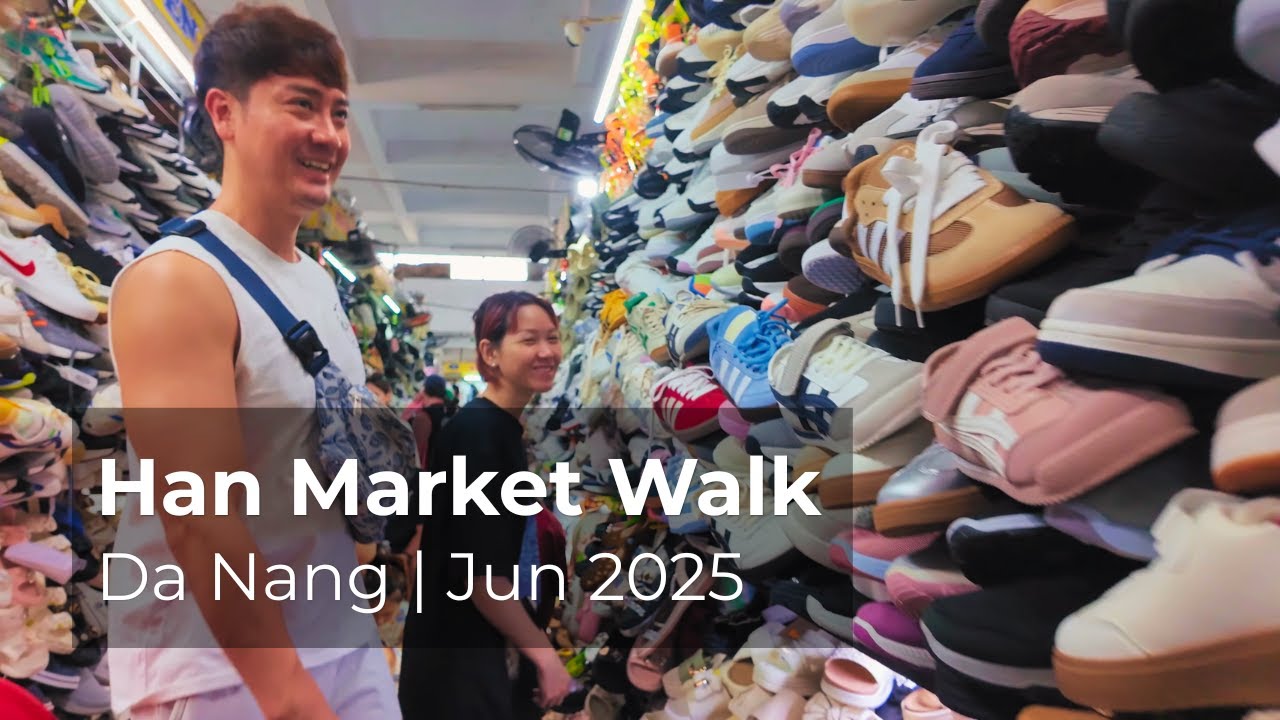 🇻🇳 [4K] Da Nang Han Market Walk | June 2025 | Clothes, Replicas & Bargaining Chaos