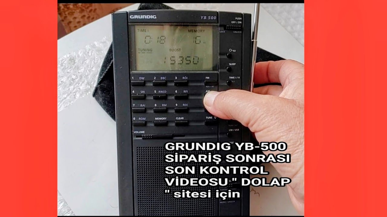 GRUNDIG YB-500 SİPARİŞ SONRASI SON KONTROL VİDEOSU 