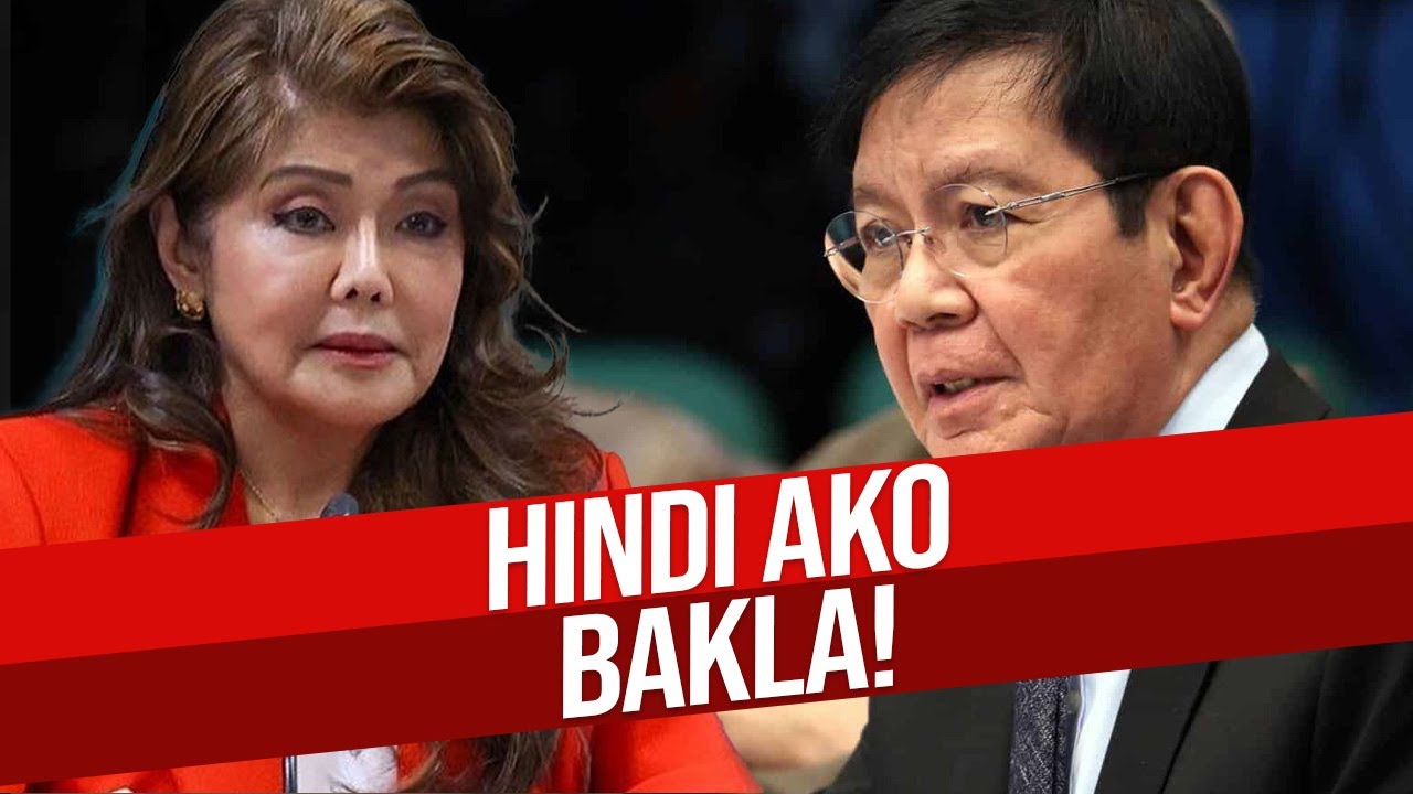 SEN. PING LACSON SINAGOT SI SEN. IMEE MARCOS: HINDI AKO BAKLA!