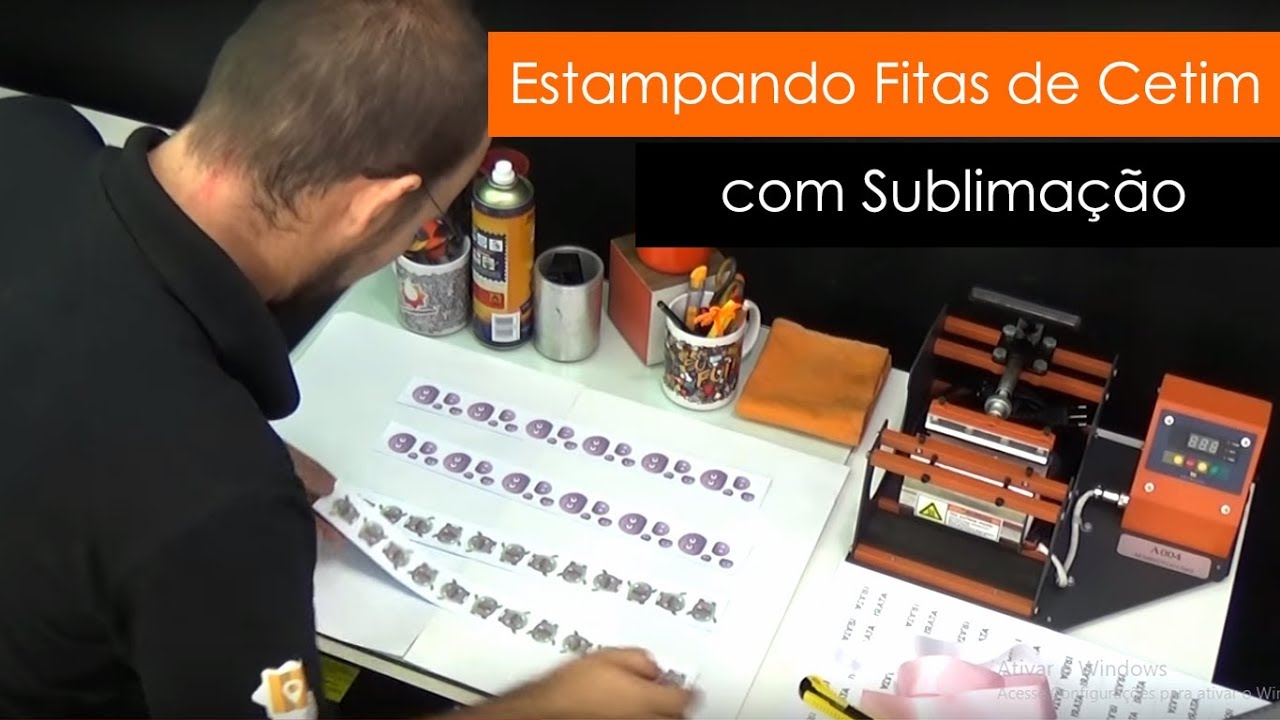 COMO SUBLIMAR FITA DE CETIM - SUBLIMAÇÃO