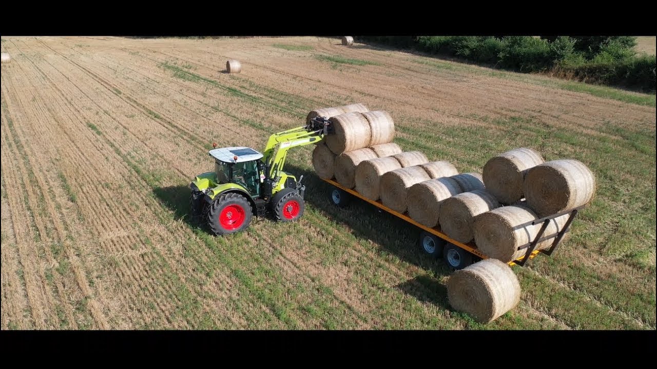 Ramassage de paille 2019 avec le Claas Arion 510