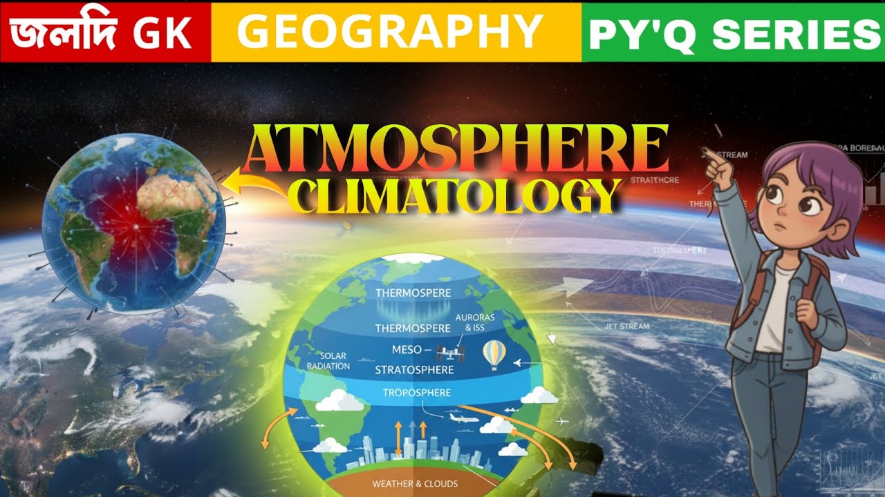 climatology geography | climatology  and ATMOSPHERE climatology MCQ questions | Geography ATMOSPHERE