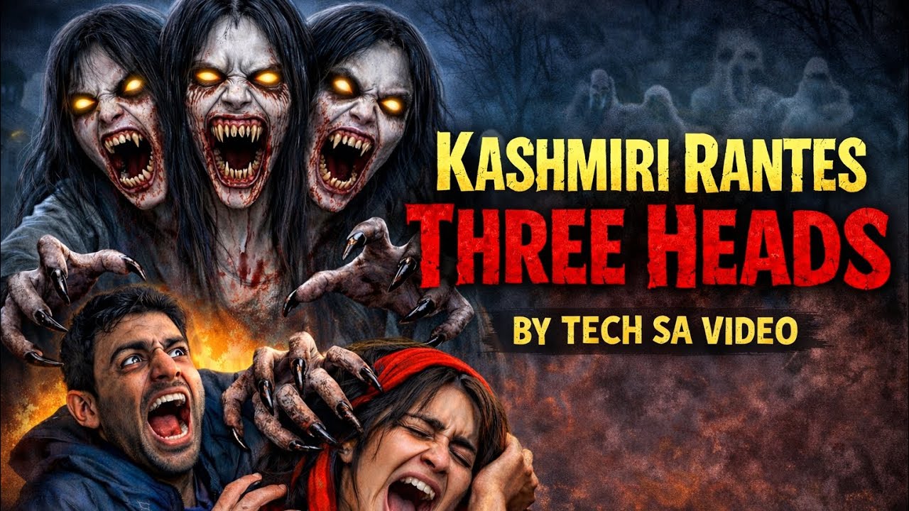 Kashmiri rantes ki kahani three heads bhutni ki kahani kashmiri rantes cartoon kashmiri drama horror