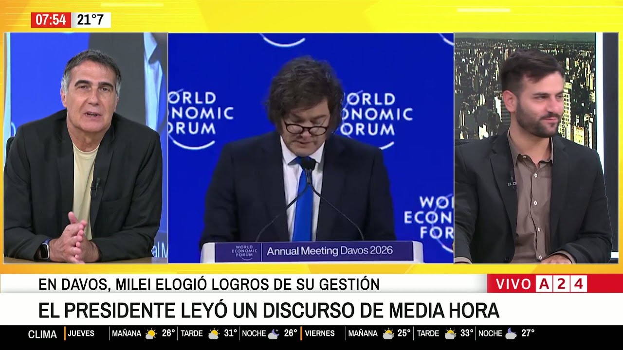 🗣️ Javier Milei leyó un discurso de media hora en Davos: qué dijo