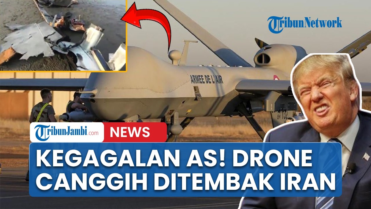 Iran Tembak Jatuh Drone Canggih MQ-9 AS! Serangan Trump Gagal