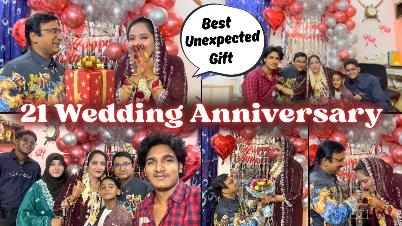Allhumdulillah 🎉21 Wedding Anniversary Celebration🥳| Unexpected Gift Diye Mere Shohar | Vlog 2025