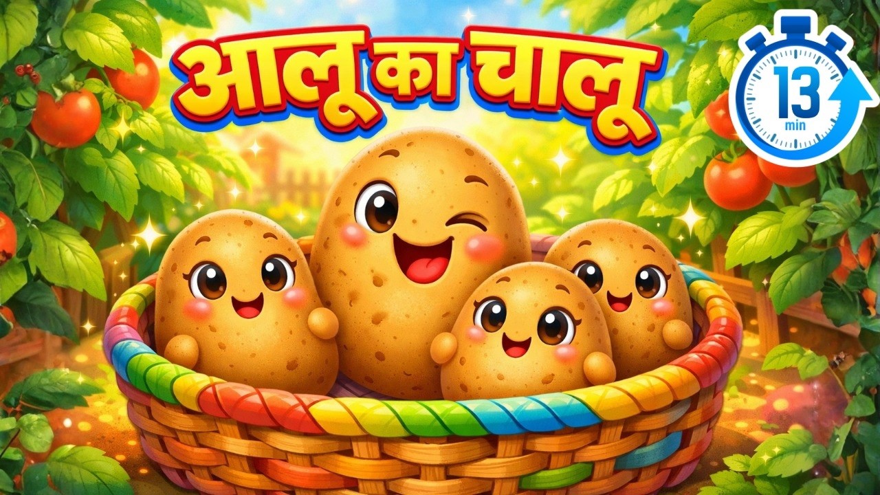 Aloo Kachaloo Beta Kahan Gaye The and much more | 13 Minutes Non-Stop Hindi Rhymes |