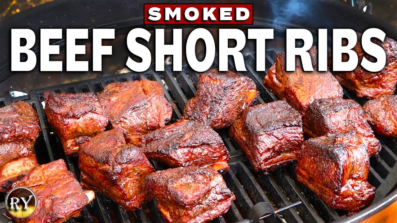 Beef Short Ribs Smoked On The Weber Kettle