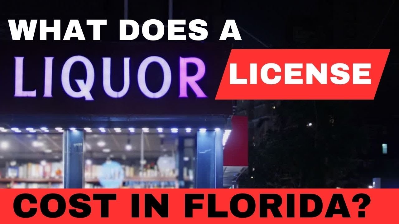 What does it cost? Beer, Wine and Liquor Licenses in Florida