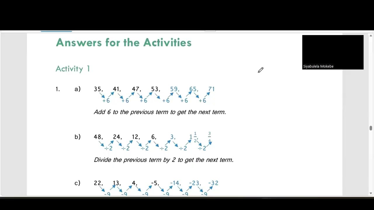 Grade 10 patterns