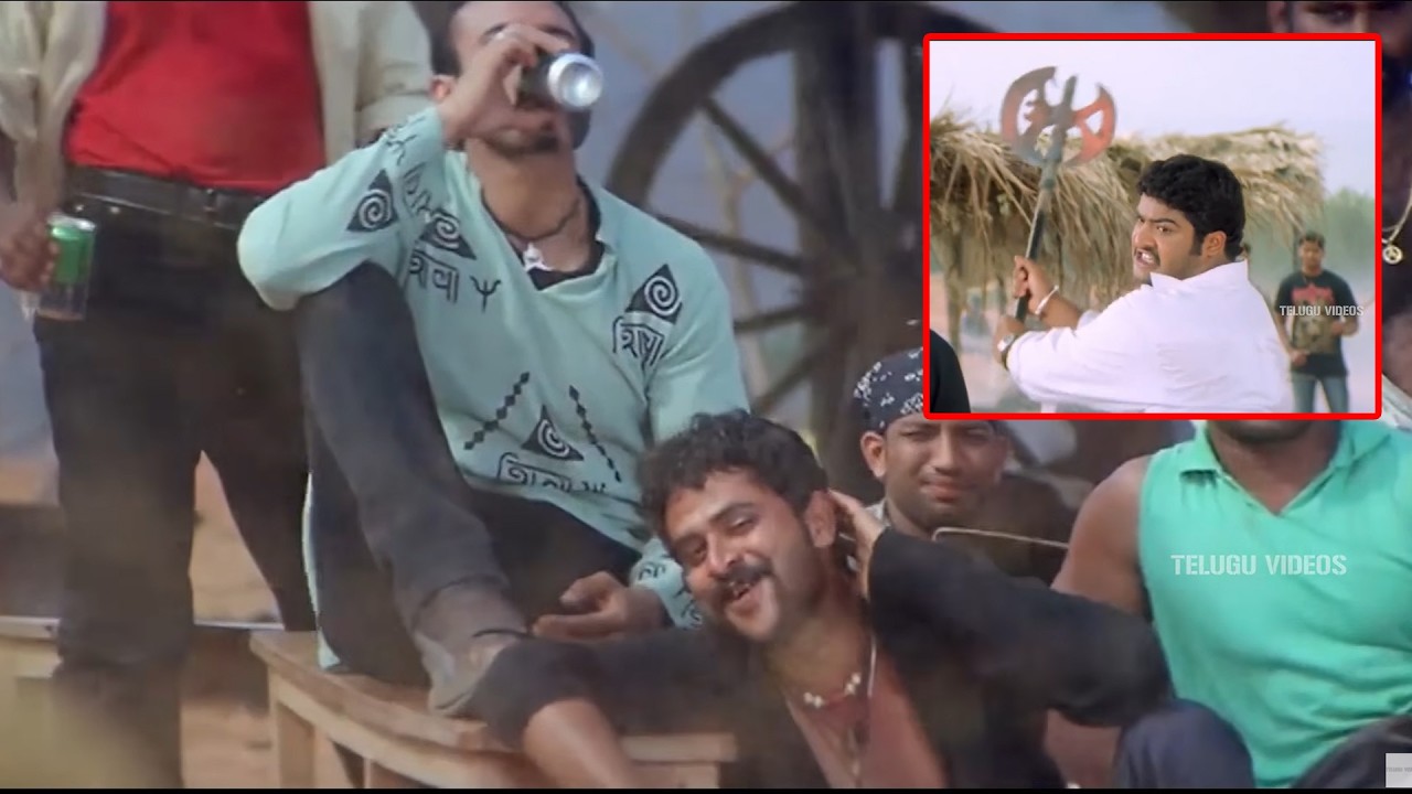 Jr Ntr All Time Blockbuster Movie Ultimate Action Fight Scene | @TeluguVideoZ
