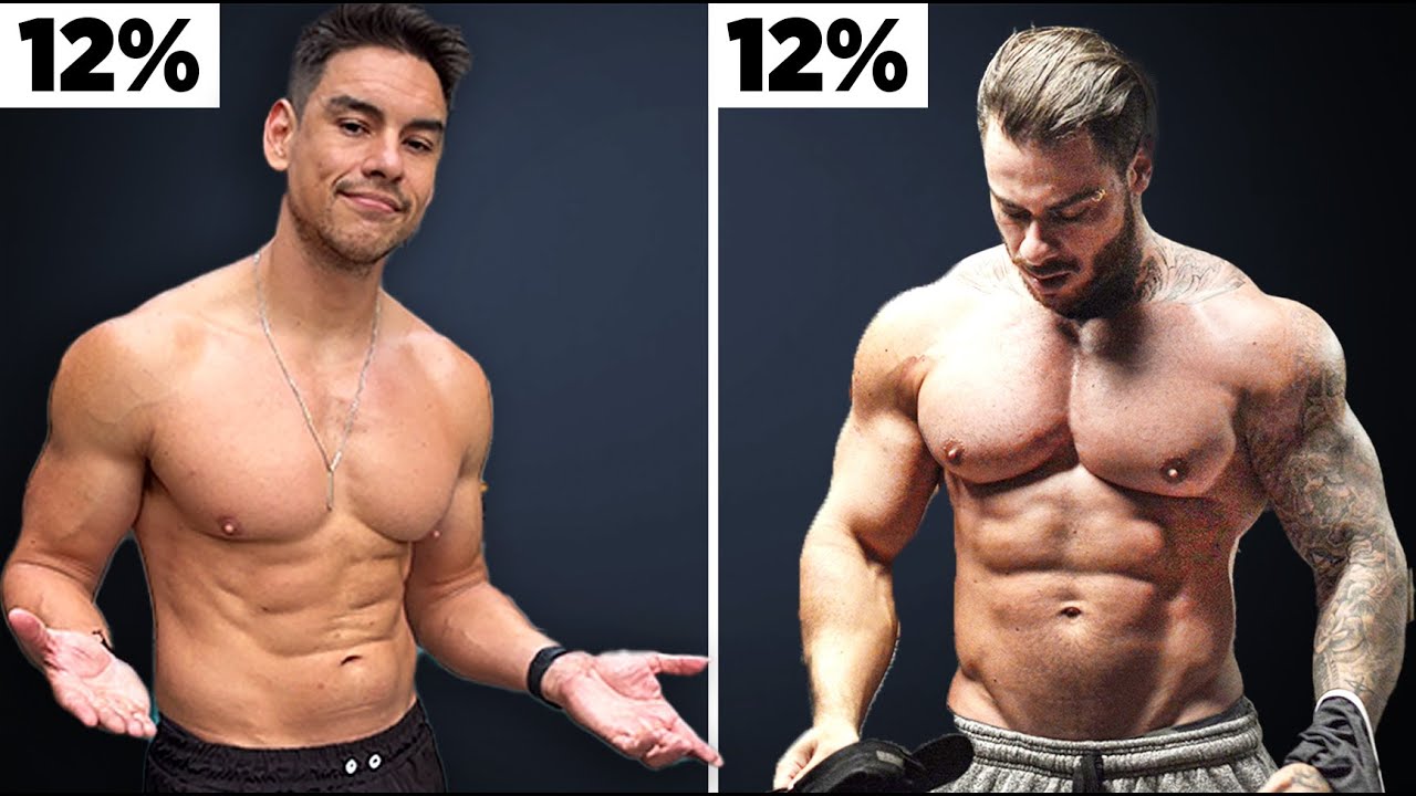 Como REALMENTE é cada percentual de gordura nos homens (com exemplos reais)