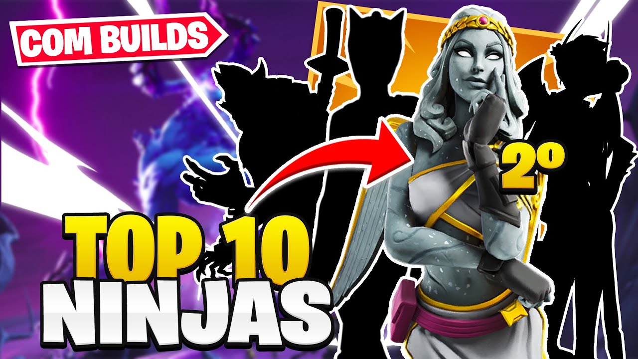 🐱‍👤 TOP 10 MELHORES NINJAS DO FORTNITE SALVE O MUNDO