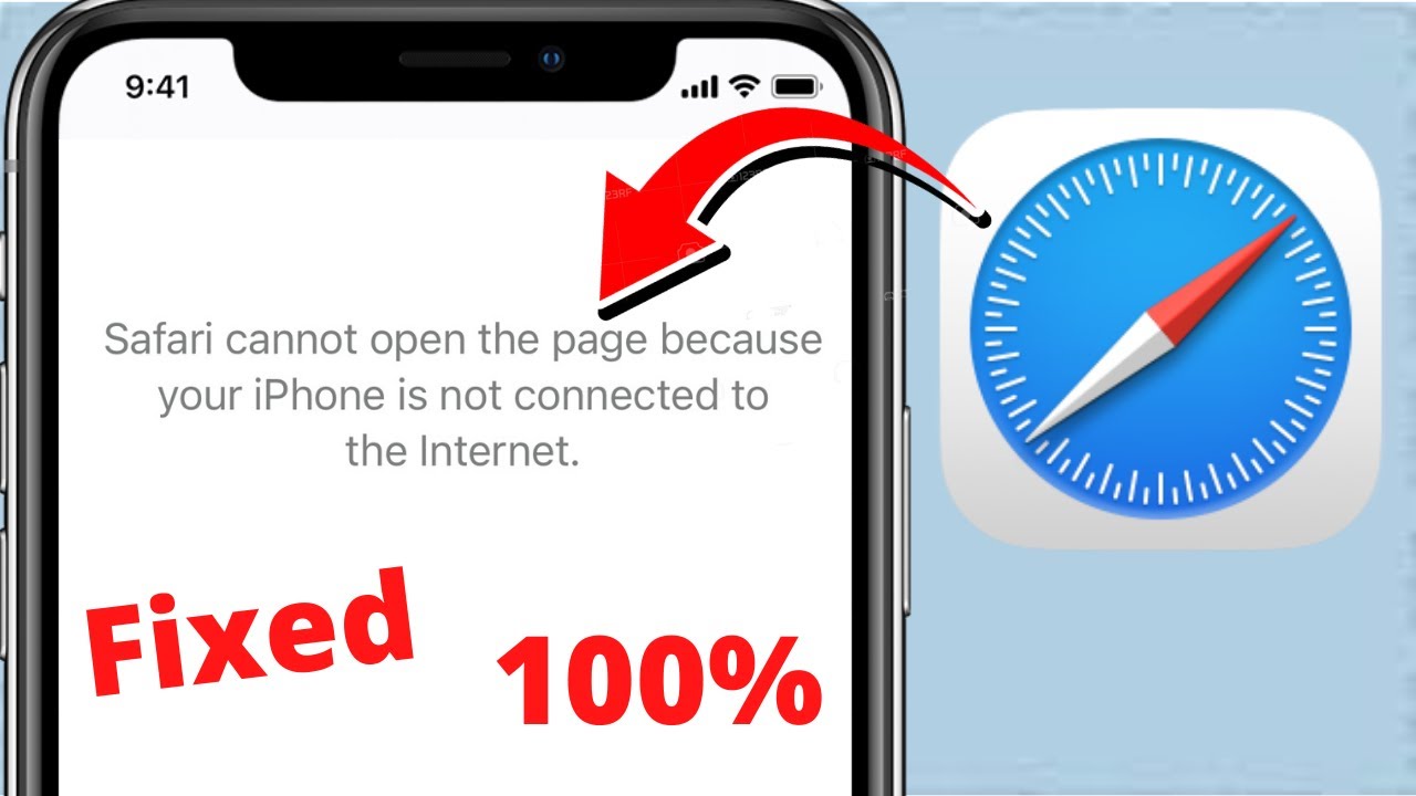 Safari Cannot Open the Page because Your iPhone is Not connected to the internet iPhone 11 | iOS 15