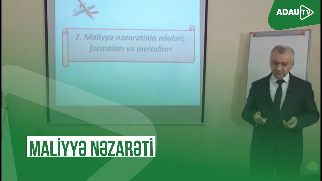 Maliyyə nəzarəti (Online Dərs - 12)