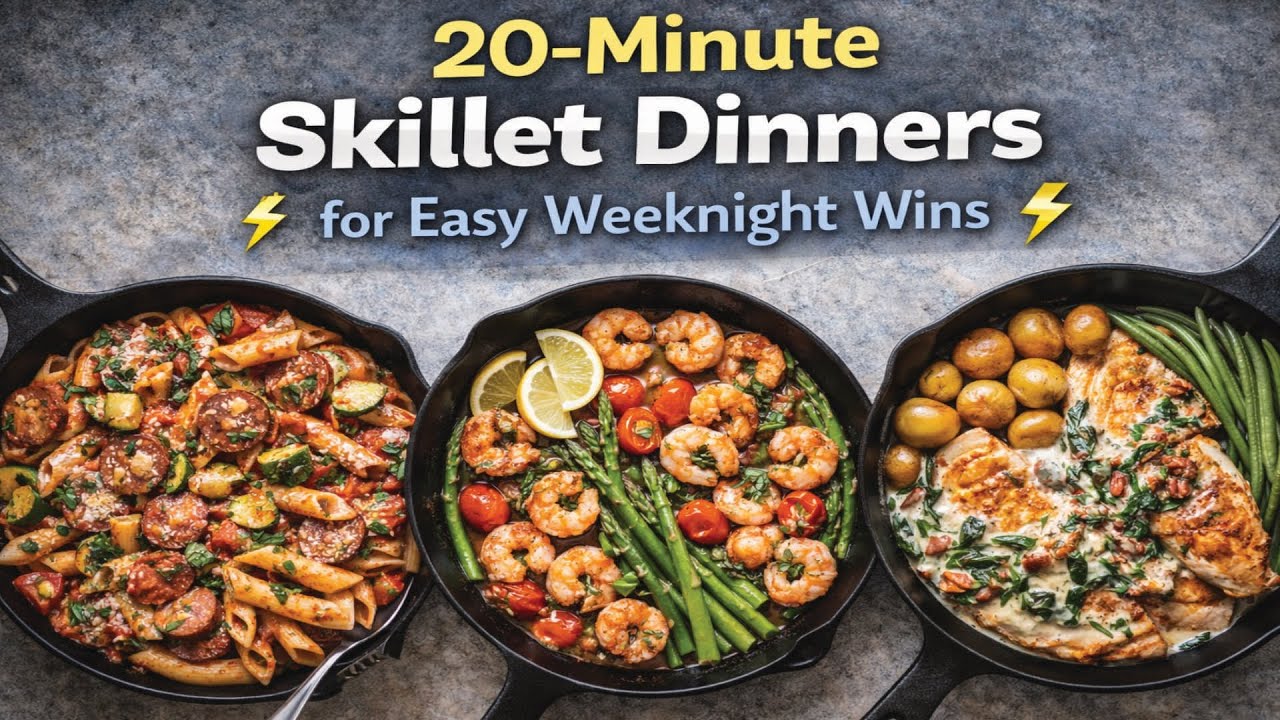 20-Minute Skillet Dinners | Easy Weeknight Wins in One Pan