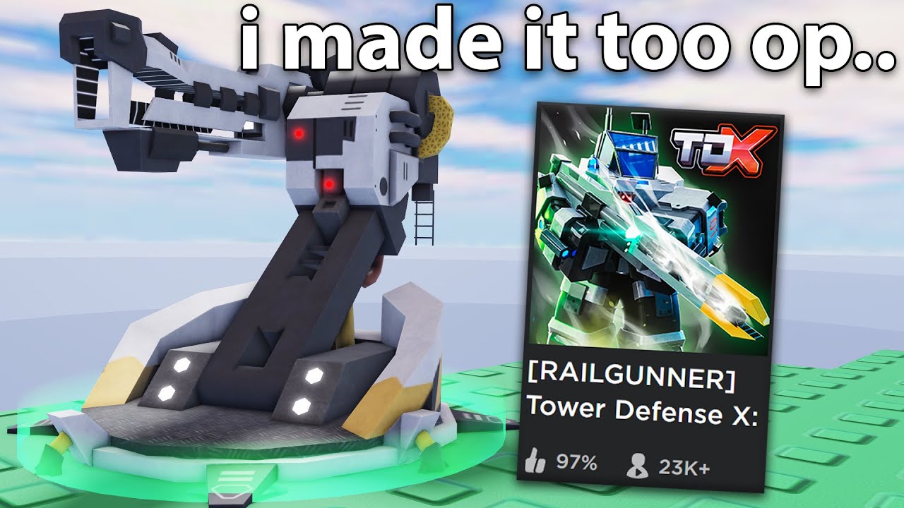 NEW TDX Railgunner Tower.. | ROBLOX