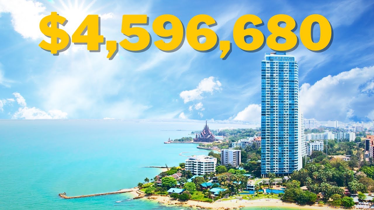 Super Privacy Penthouse at THE PALM WONGAMAT | 3-Story Luxury with Private Elevator $4.6M.