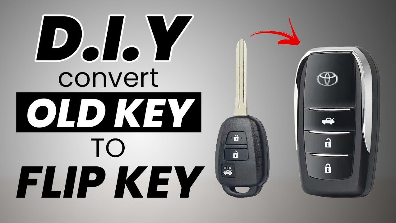 HOW TO CONVERT OLD KEY TO FLIP KEY FOR TOYOTA VIOS GEN 4 to 4.5 #diy