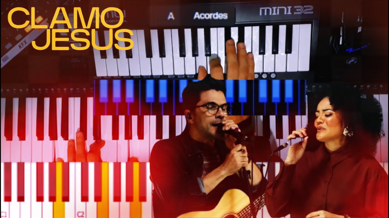 Clamo Jesus - Cover/Tutorial Teclado - Paulo Cesar Baruk e Marsena
