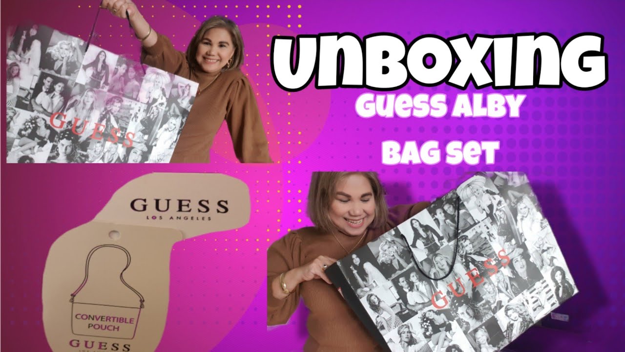 GUESS BAG UNBOXING | GET THREE FOR THE PRICE OF ONE | GUESS 3-IN-1 ALBY TOTE BAG SET | BAG REVIEW