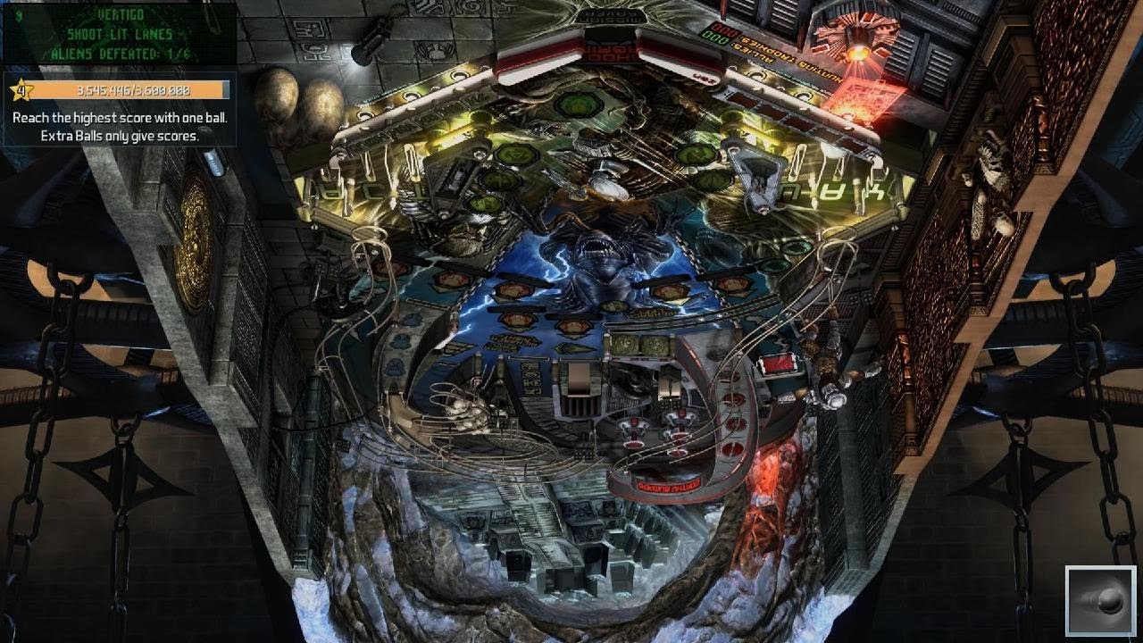 Pinball FX3 - PS4 HD - Alien vs. Predator (1 Ball Challenge - All Stars Maxed) - 50, 557, 148