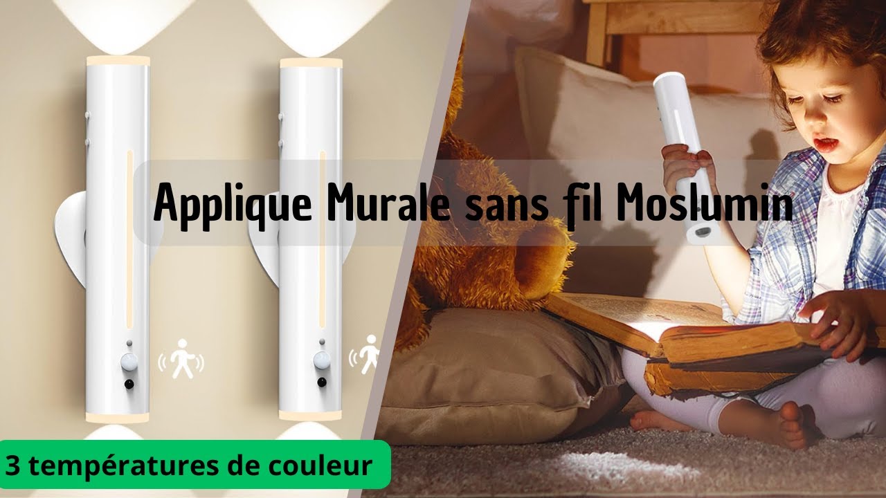 ✨ Découvrez l’Applique Murale LED sans fil Moslumin ✨