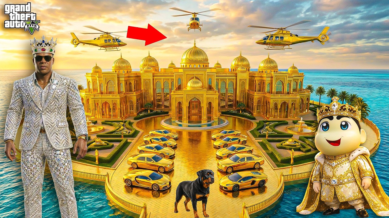 Franklin Poor Life To Billionaire Life ll Shinchan chop Earn $1000,000,000 & LEAVE FRANKLIN in gta 5