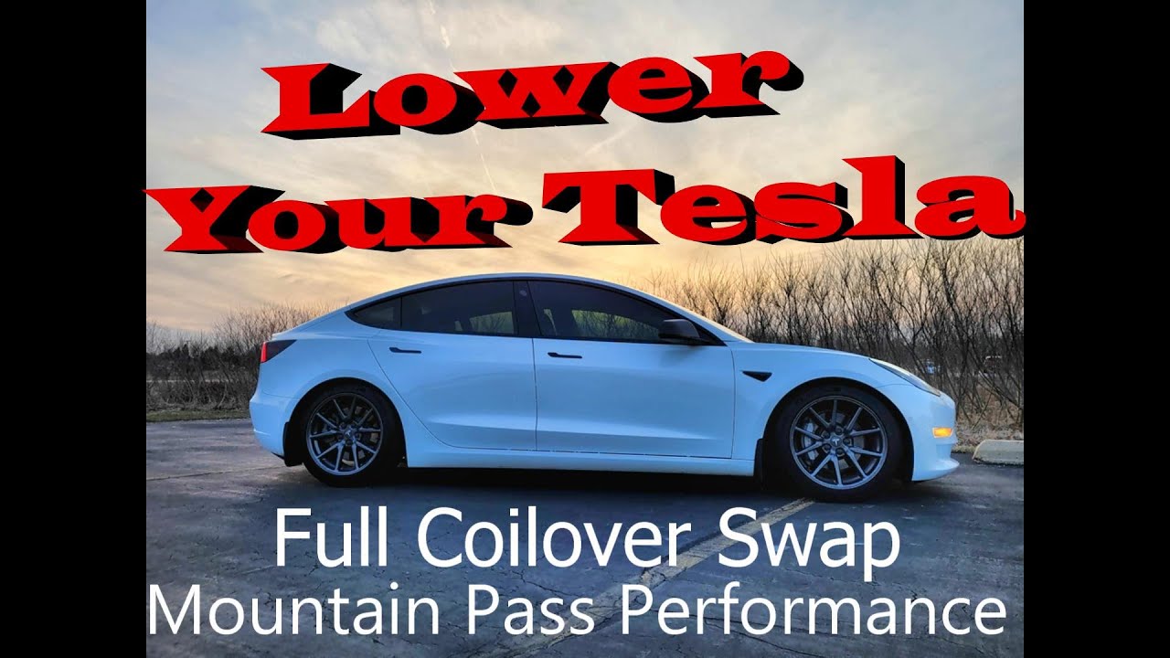 Lower Your Tesla Model 3 - Mountain Pass Performance Coilover Install