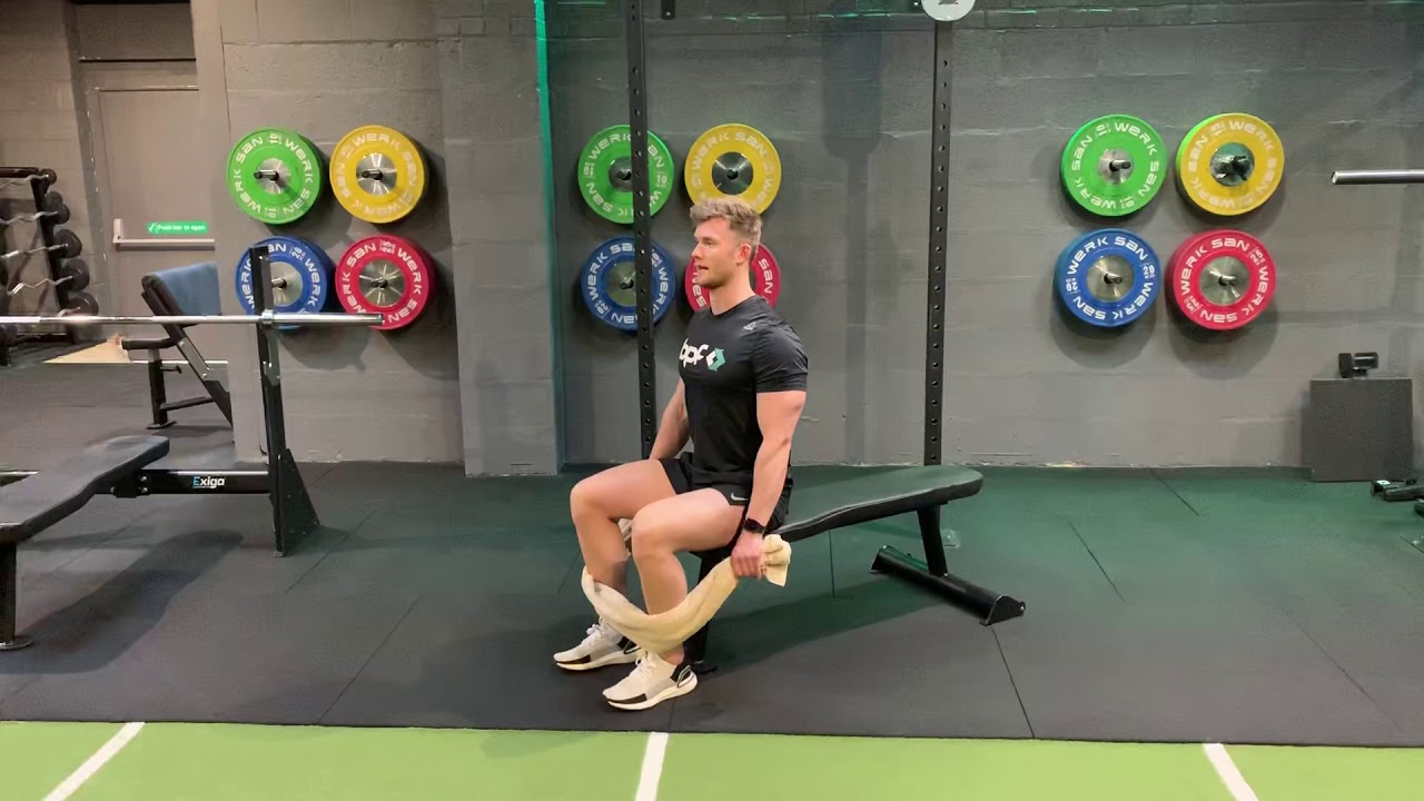 ISO Towel Straight arm pull down