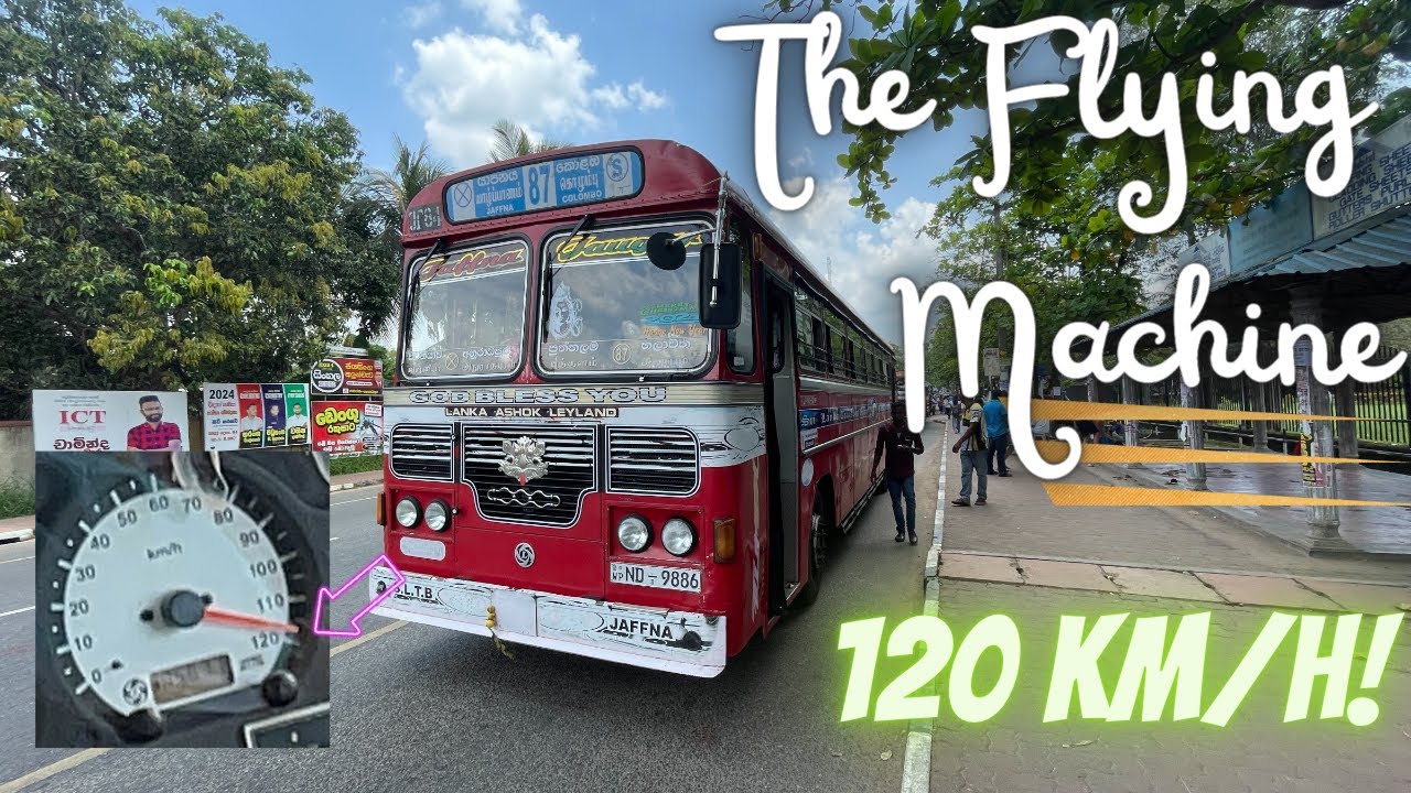 FLYING MACHINE of Sri Lanka 🇱🇰 | SLTB Bus at 120kmph😱!!!!!! | Jaffna to Anuradhapura | SriLanka #3