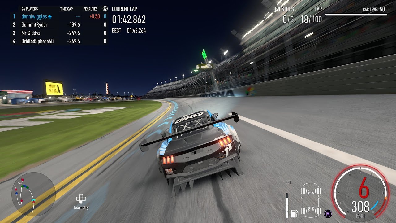 FM8 FIA R1 at daytona 100 laps 2026.