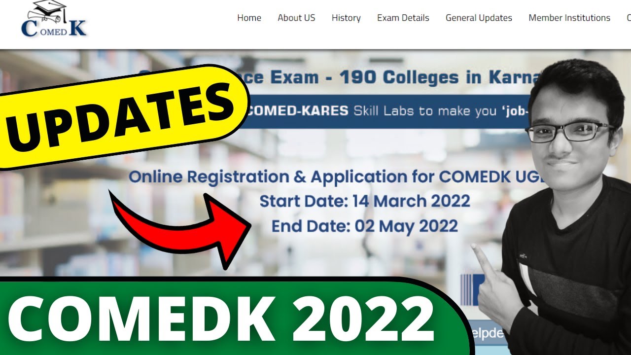 🔴Important Dates for COMEDK 2022 | Application Form | Exam Date | COMEDK 2022