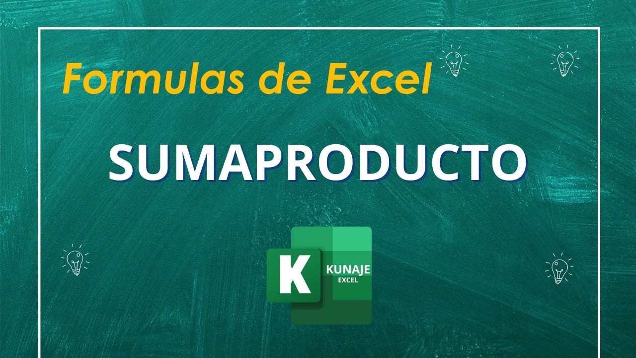 Cómo usar SUMAPRODUCTO en Excel explicado fácil | Lógica y ejemplo