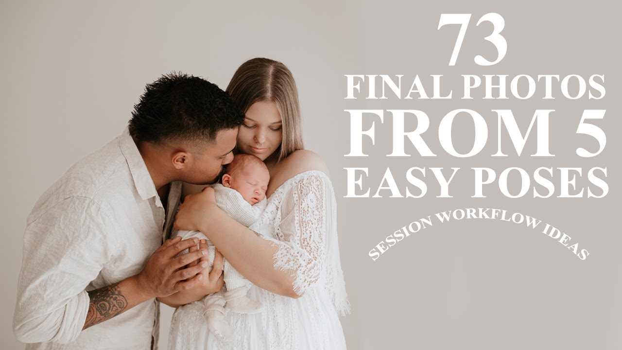 The MOST EFFICIENT Newborn photography workflow. 5 easy pose ideas. 1 week old newborn.