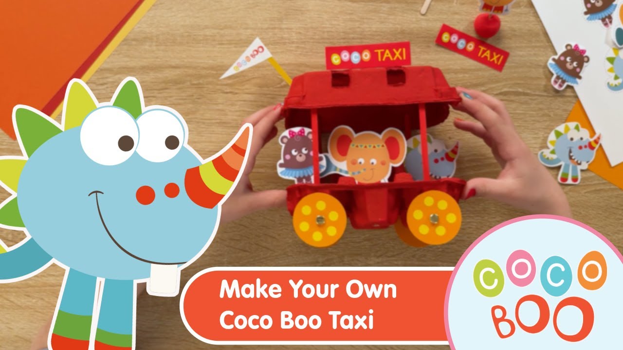 Make Your Very Own Coco Taxi from an Egg Carton! 🎨🛻