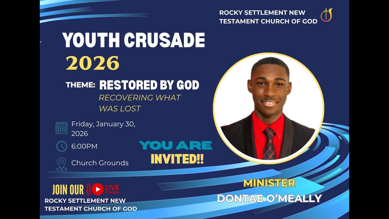 | JOIN US TODAY  | YOUTH CRUSADE |  JANUARY 30, 2026 |
