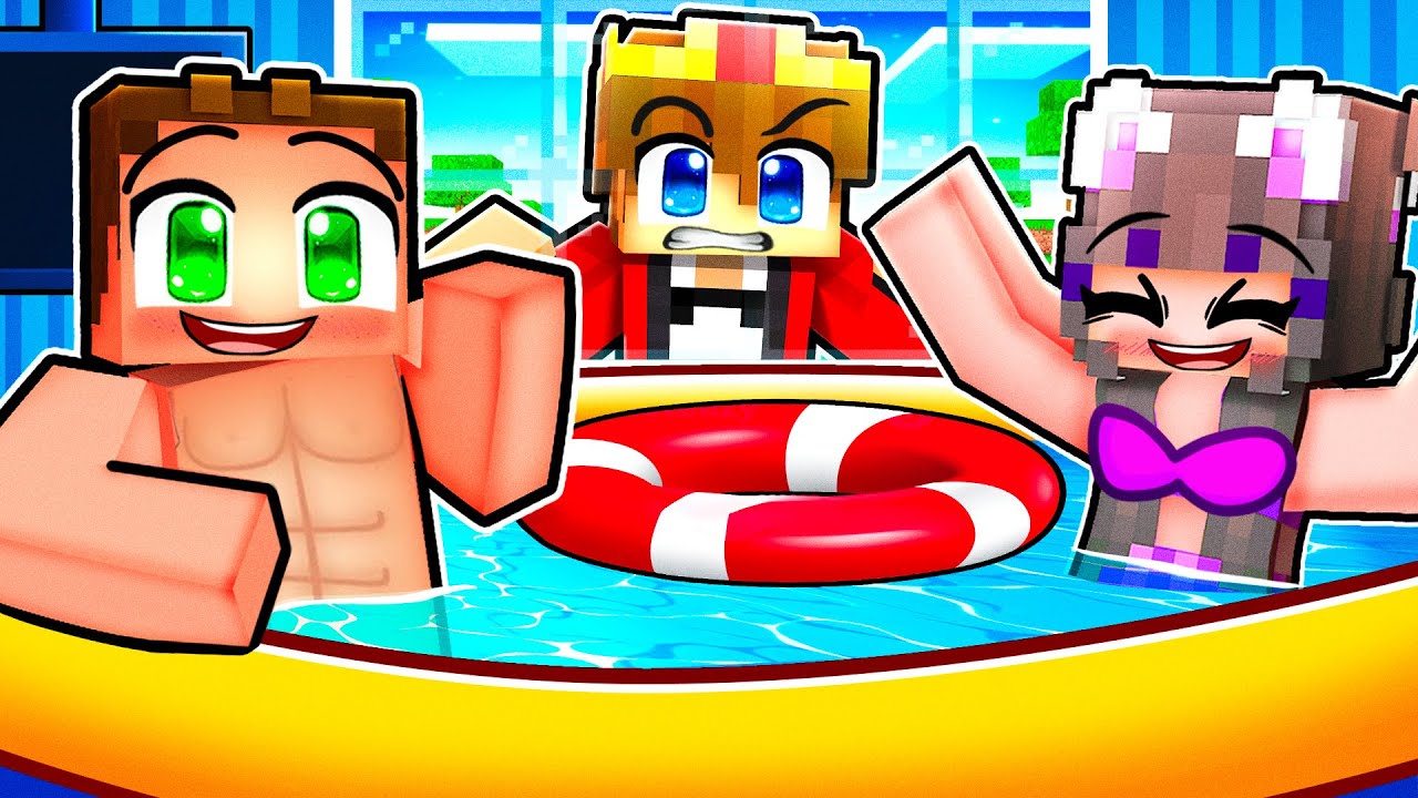 Ich habe einen GEHEIMEN POOL in meinem HAUS gebaut in Minecraft!