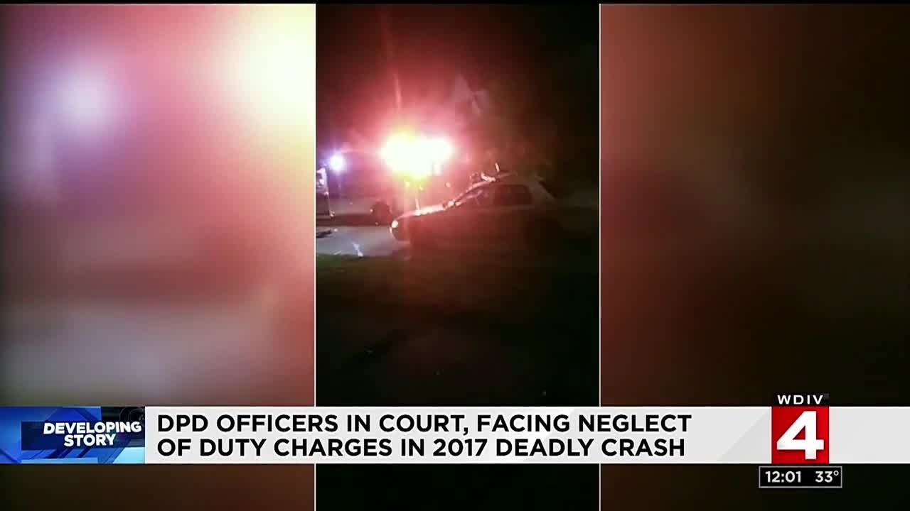 DPD officers in court, facing neglect of duty charges in deadly crash