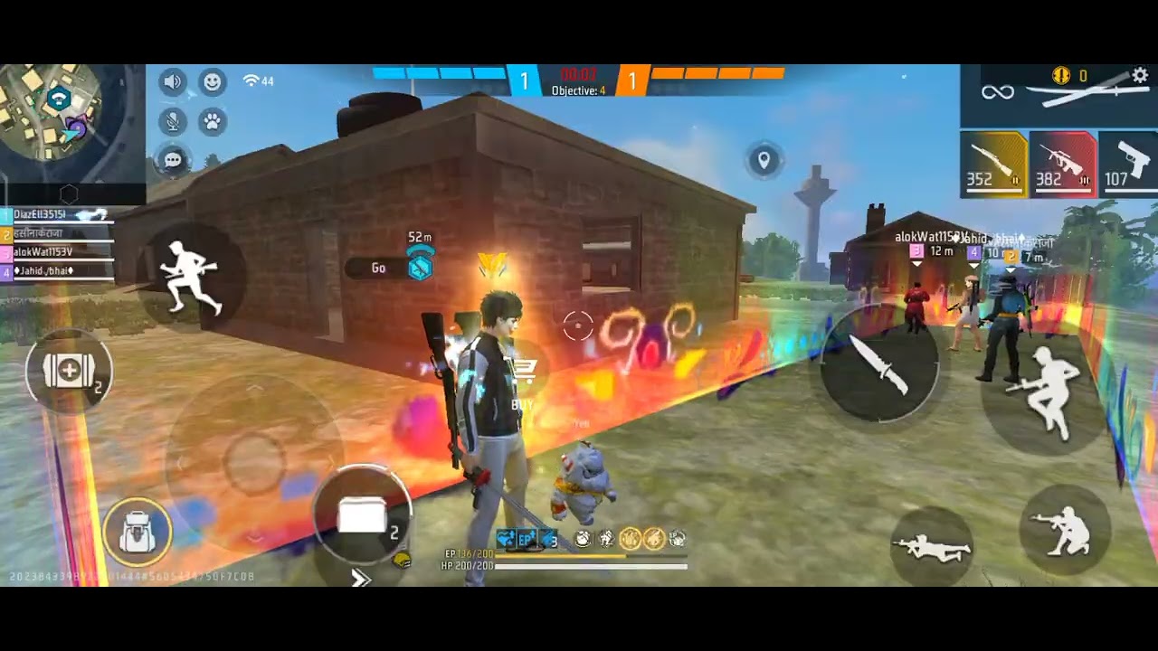 Noob gaming play free fire max level of the day 😎#freefire #gaming 