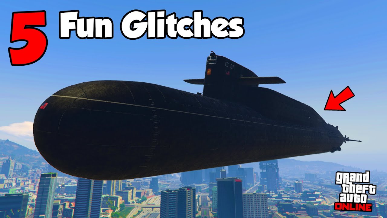 5 Fun Glitches In GTA 5 Online! | Launch Glitch,Secret Wall Breach & More!