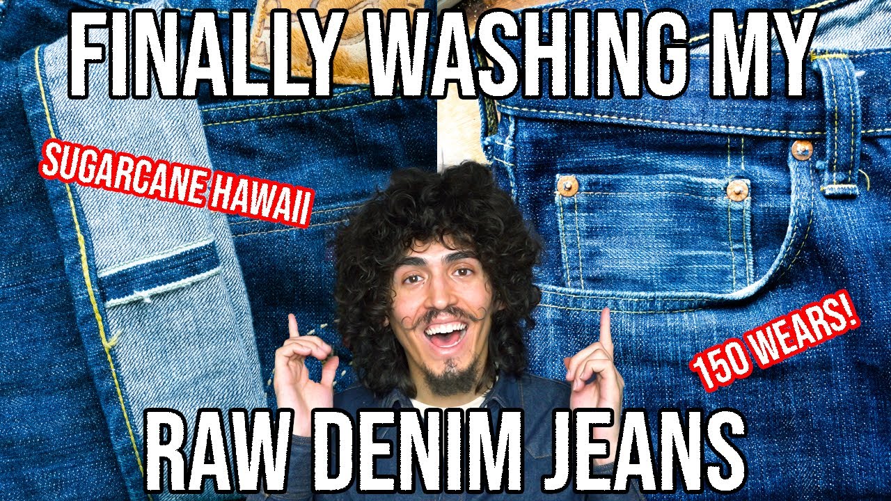 WASHING MY FAVORITE RAW DENIM JEANS! SUGARCANE HAWAII RAW DENIM