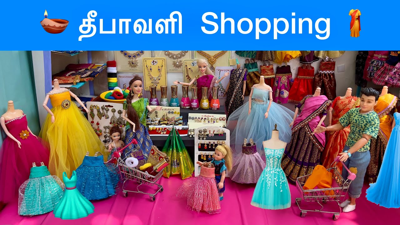 வசந்த காலம் Episode - 305 | New Dress Shopping in Barbie For Diwali🔥| Classic Barbie Show |doll show