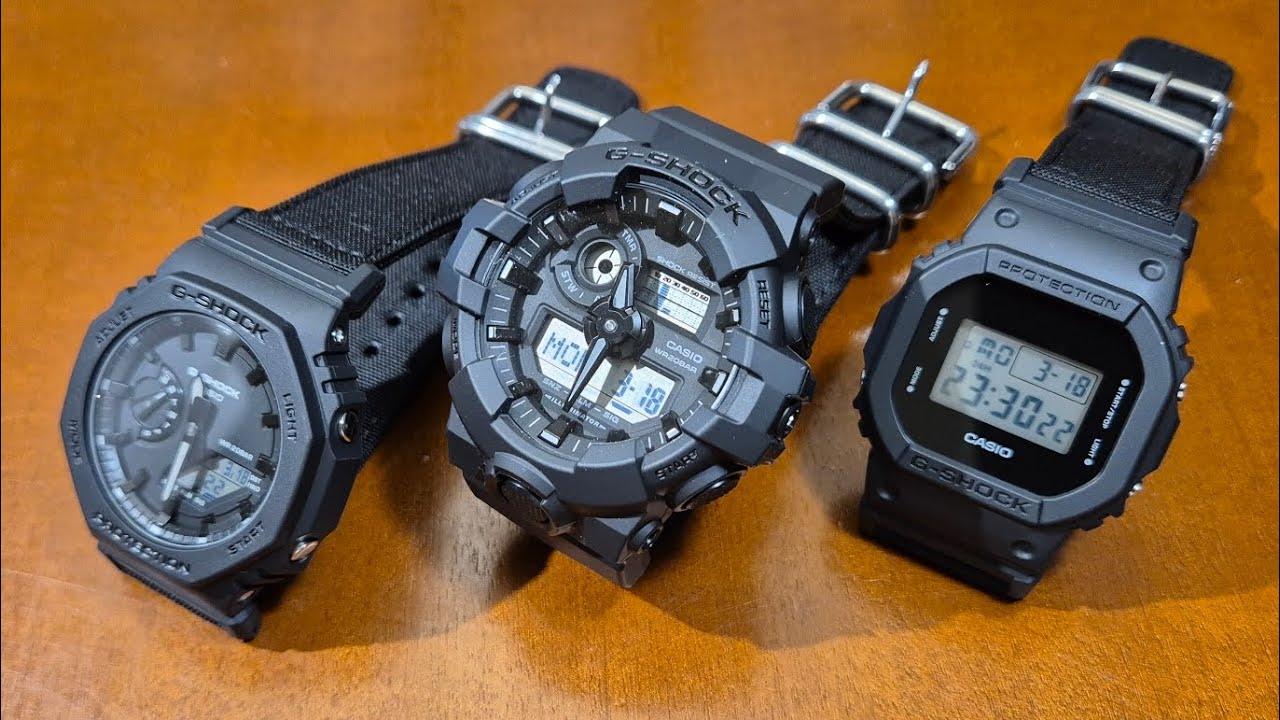 Casio G-Shock seria Utility Black: GA-2100BCE-1AER, GA-700BCE-1AER, DW-5600BCE-1ER - recenzja [PL]