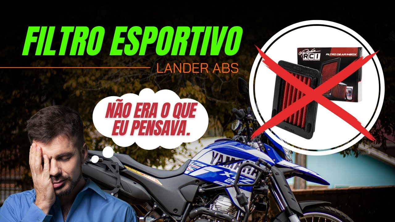 FILTRO ESPORTIVO RCI | LANDER ABS. Não deveria ter comprado isso.