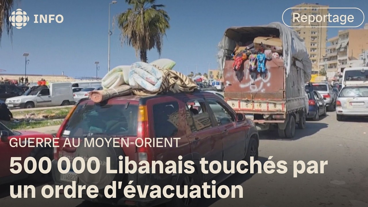 Guerre au Moyen-Orient: des Libanais forcés de fuir les bombardements