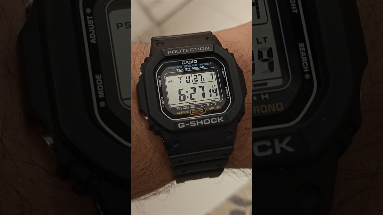 CLASSIC SQUARE! G-5600UE Casio G-Shock 5600 Series | Tough Solar | Auto LED Backlight